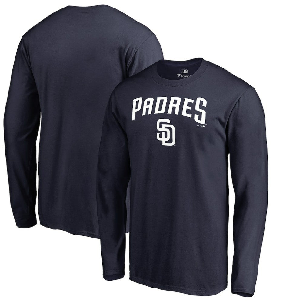 San Diego Padres Team Lockup Long Sleeve T-Shirt Navy