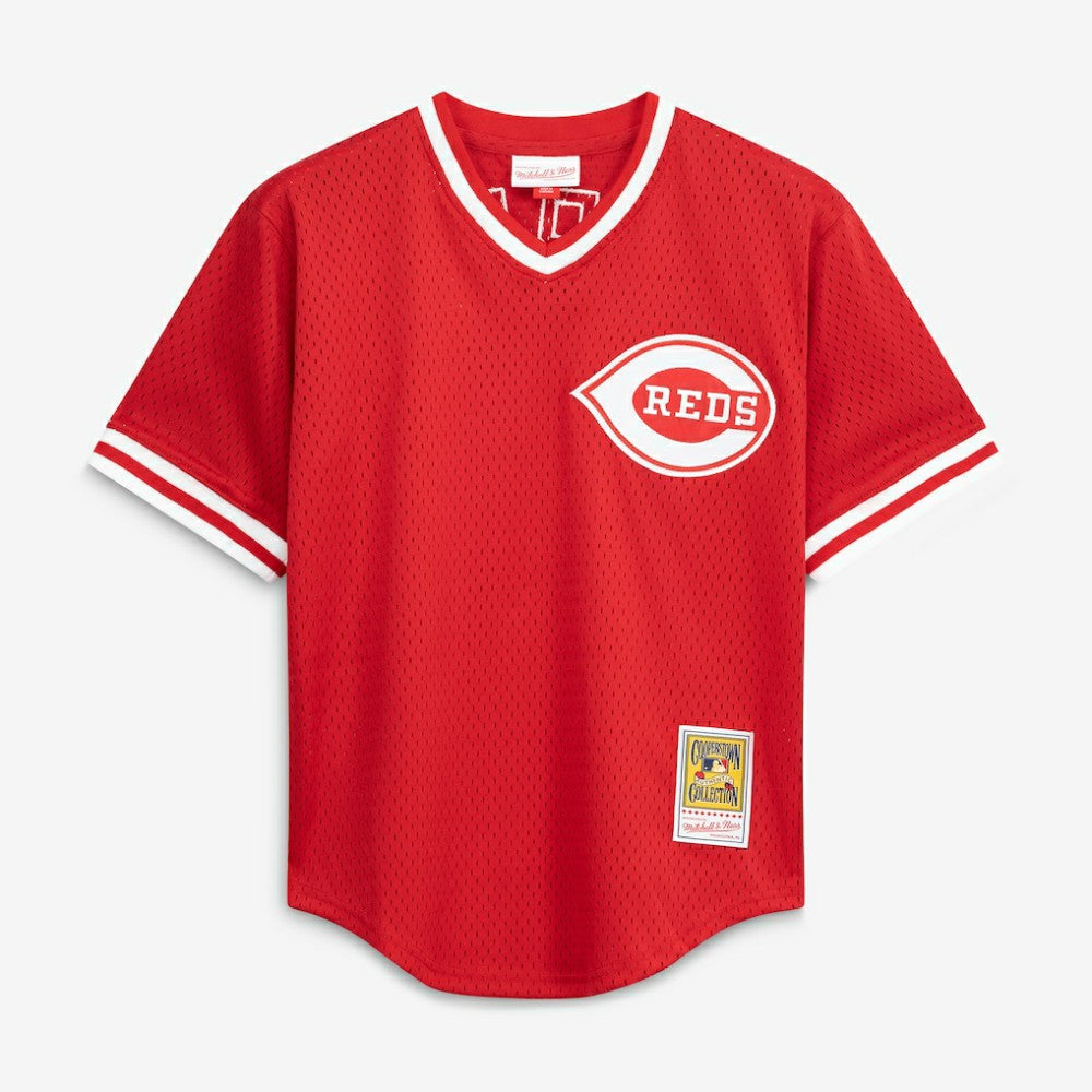 Barry Larkin Cincinnati Reds Authentic Batting Practice Jersey Red | Mitchell & Ness
