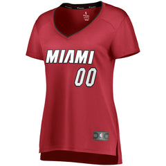 Miami Heat Women's Fast Break Replica Custom Jersey Wine - Statement Edition