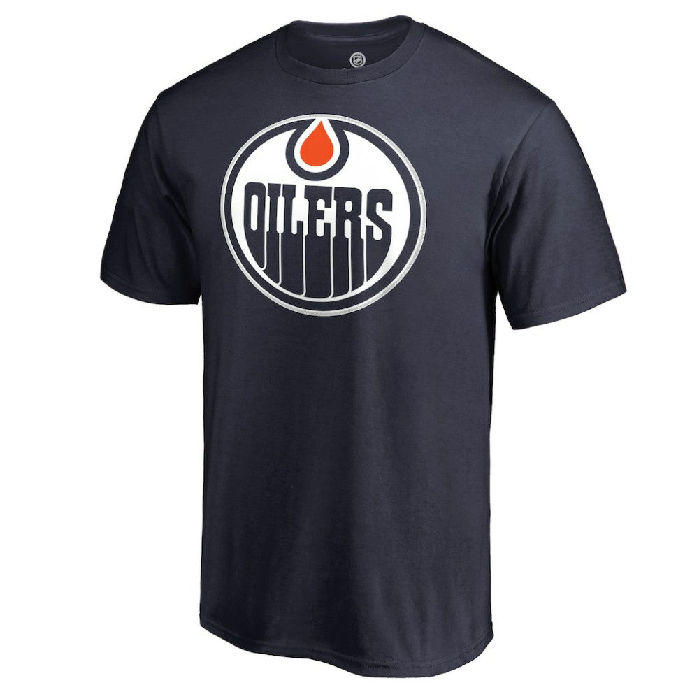 Connor McDavid Edmonton Oilers Backer Name & Number T-Shirt Navy