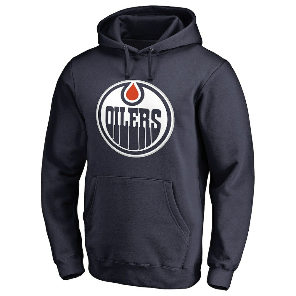 Connor McDavid Edmonton Oilers Backer Name & Number Pullover Hoodie Navy