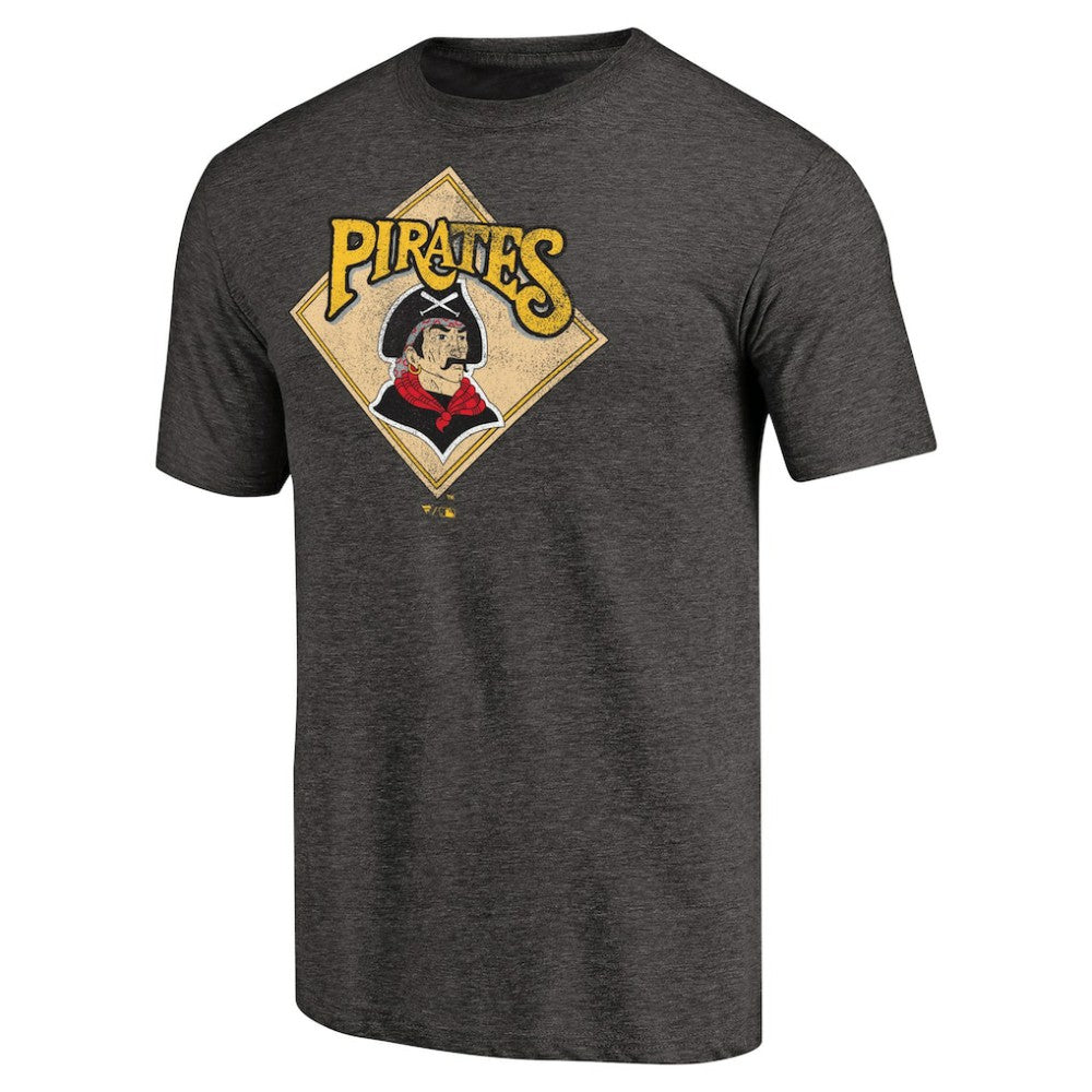 Pittsburgh Pirates Hometown Collection Retro Logo T-Shirt Black