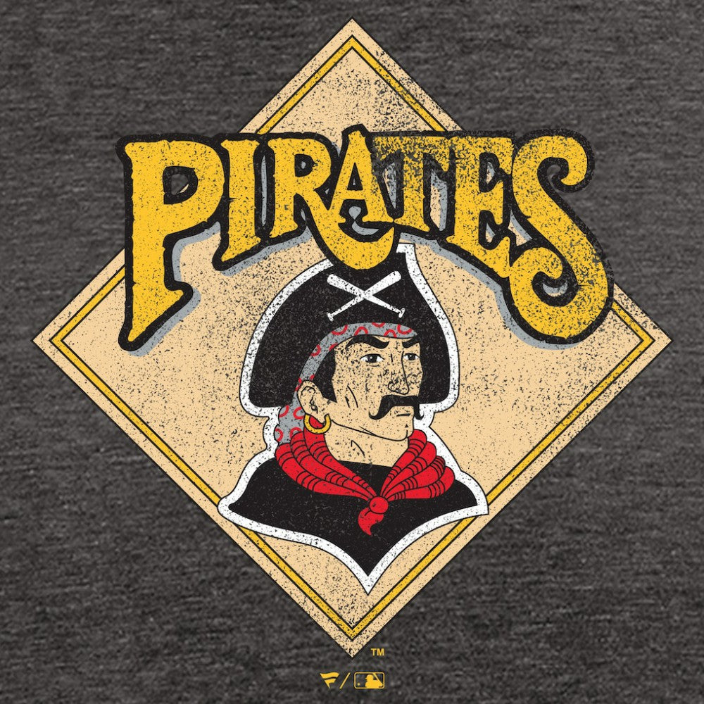 Pittsburgh Pirates Hometown Collection Retro Logo T-Shirt Black