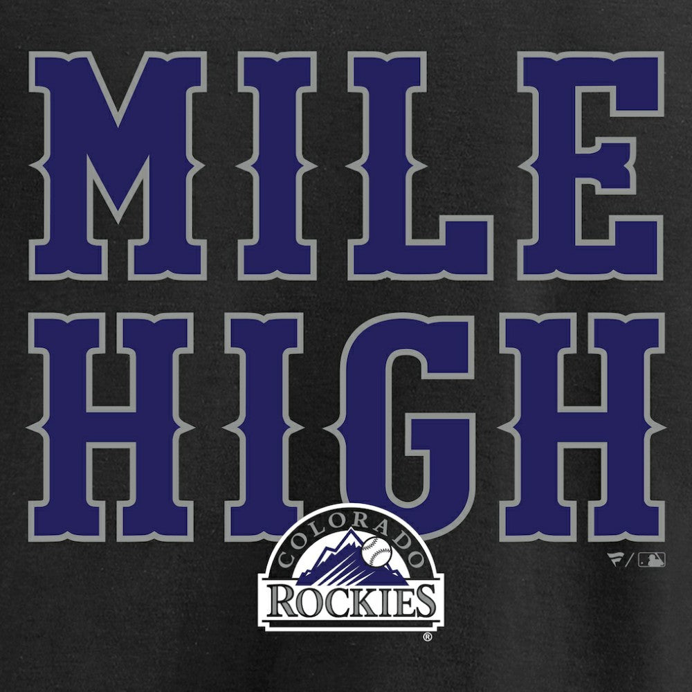 Colorado Rockies Hometown Collection Mile High T-Shirt Black