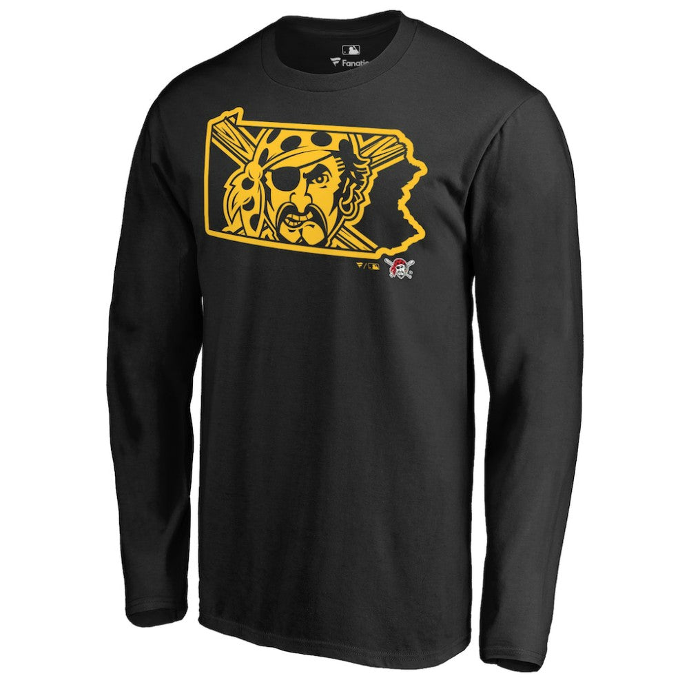Pittsburgh Pirates Hometown Collection Bucco State Long Sleeve T-Shirt Black