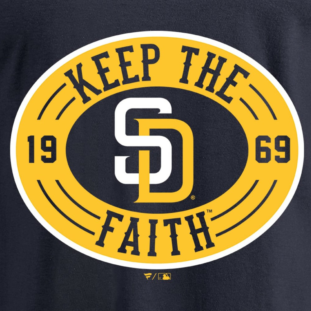 San Diego Padres Hometown Collection Keep the Faith Long Sleeve T-Shirt Navy