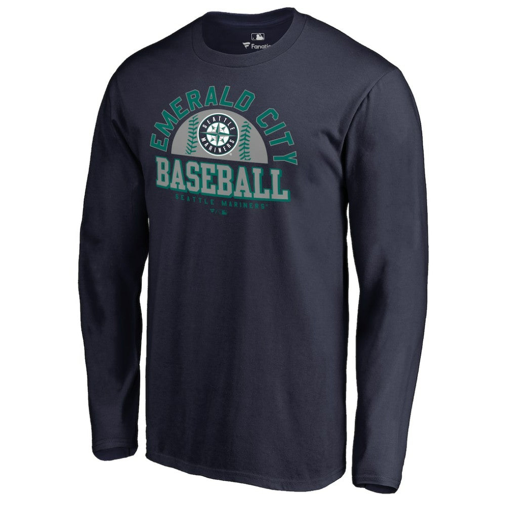 Seattle Mariners Hometown Collection Cascadia Long Sleeve T-Shirt Navy