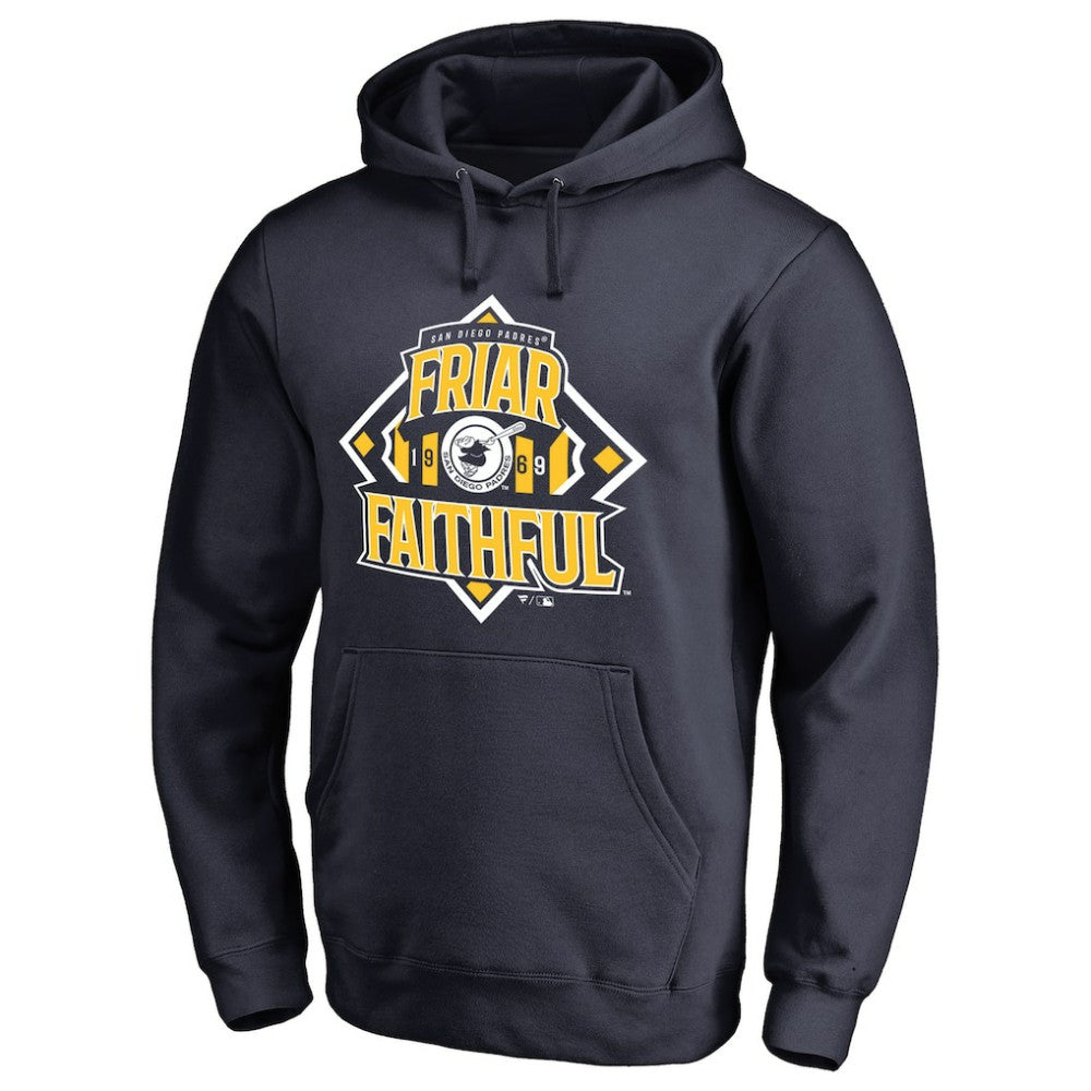 San Diego Padres Hometown Collection Friar Faithful Pullover Hoodie Navy