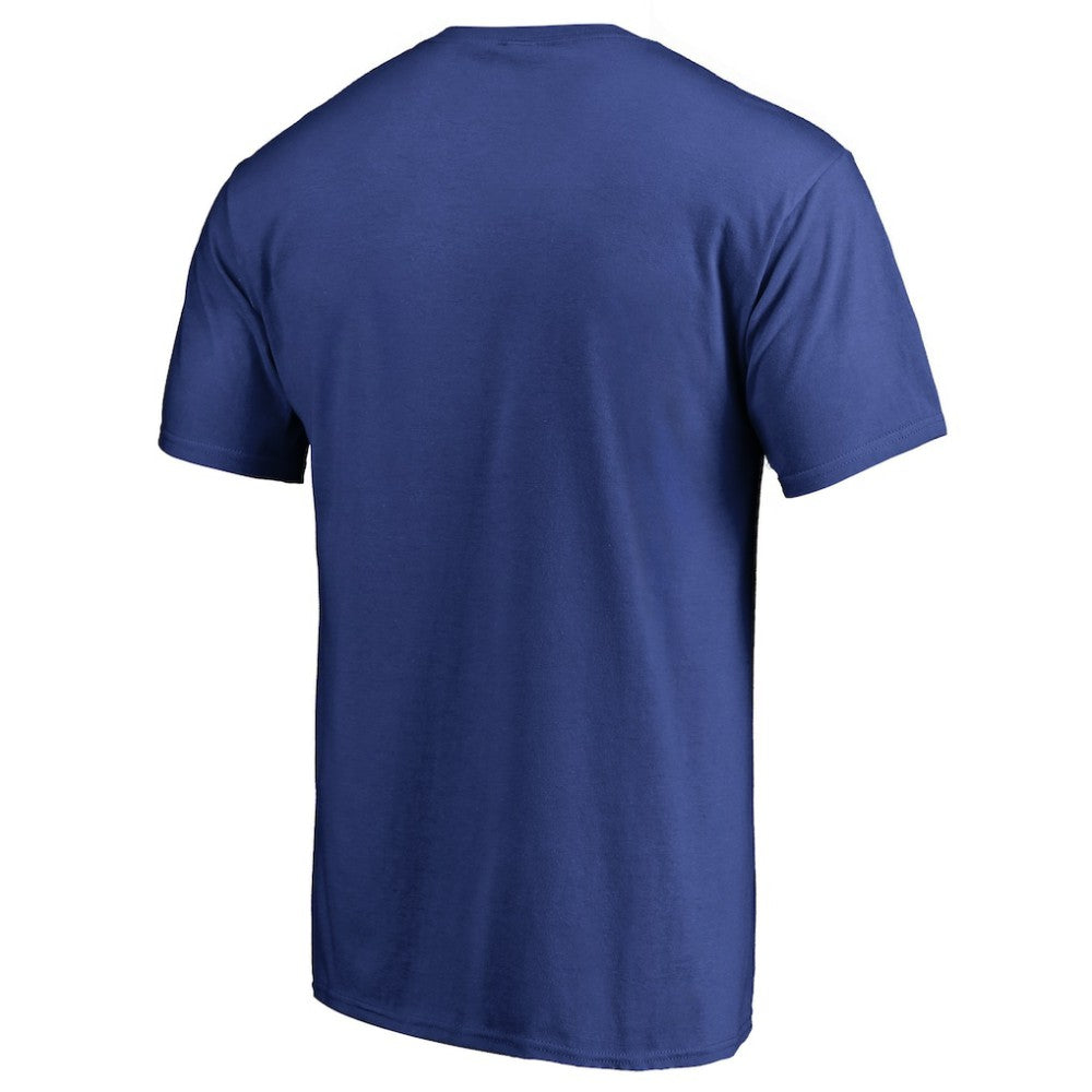 Tampa Bay Lightning Iconic Collection On Side Stripe T-Shirt Blue