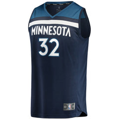 Karl-Anthony Towns Minnesota Timberwolves Fast Break Replica Player Jersey Navy - Icon Edition