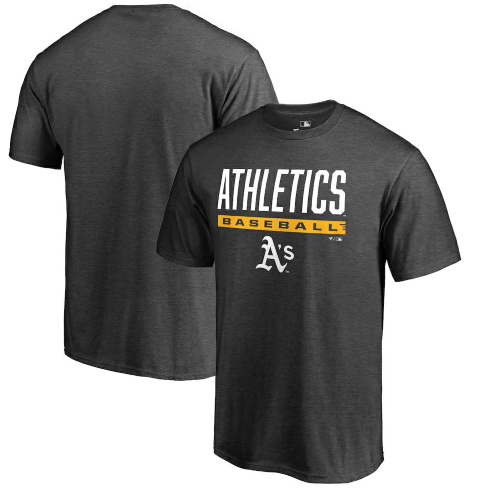 Athletics Win Stripe T-Shirt Ash
