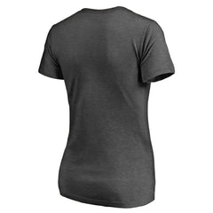 Baltimore Orioles Women's Win Stripe V-Neck T-Shirt Ash
