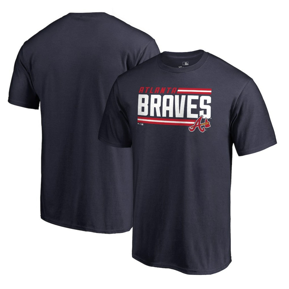 Atlanta Braves Onside Stripe T-Shirt Navy