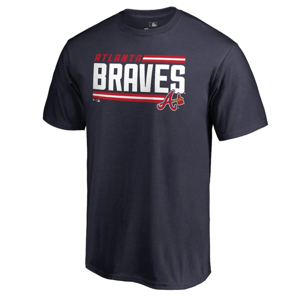 Atlanta Braves Onside Stripe T-Shirt Navy