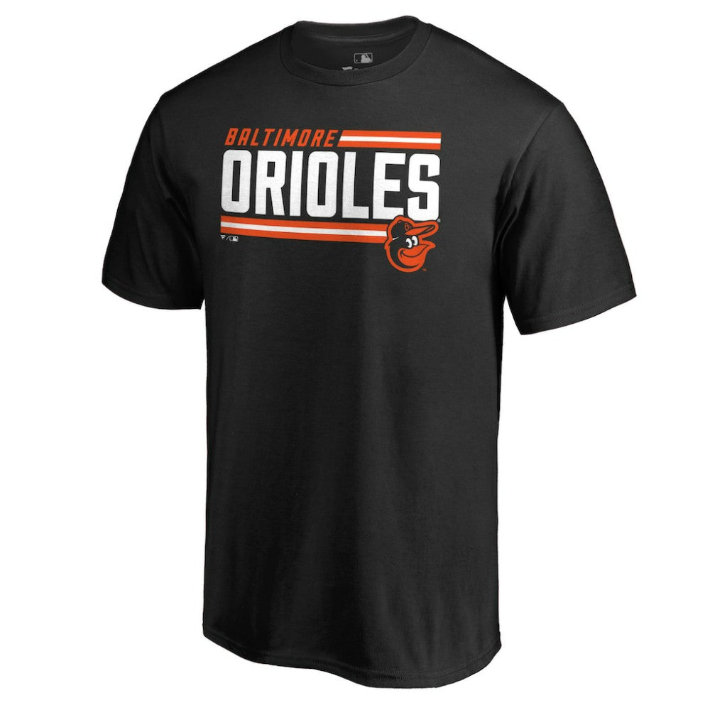 Baltimore Orioles Onside Stripe T-Shirt Black
