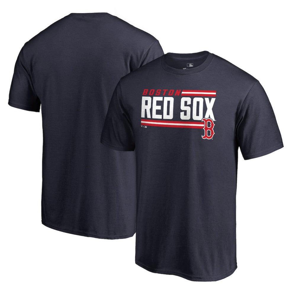 Boston Red Sox Onside Stripe T-Shirt Navy