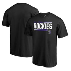 Colorado Rockies Onside Stripe T-Shirt Black
