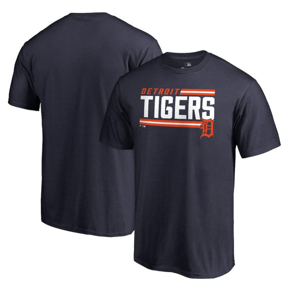 Detroit Tigers Onside Stripe T-Shirt Navy
