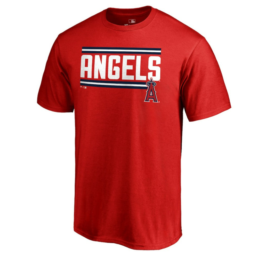 Los Angeles Angels Onside Stripe T-Shirt Red