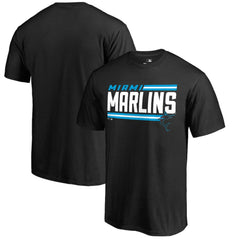 Miami Marlins Onside Stripe T-Shirt Black