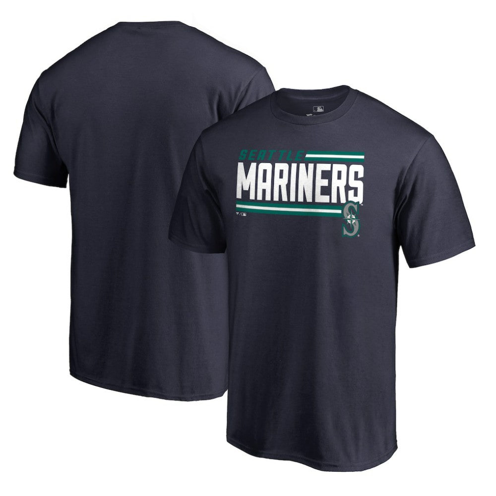 Seattle Mariners Onside Stripe T-Shirt Navy