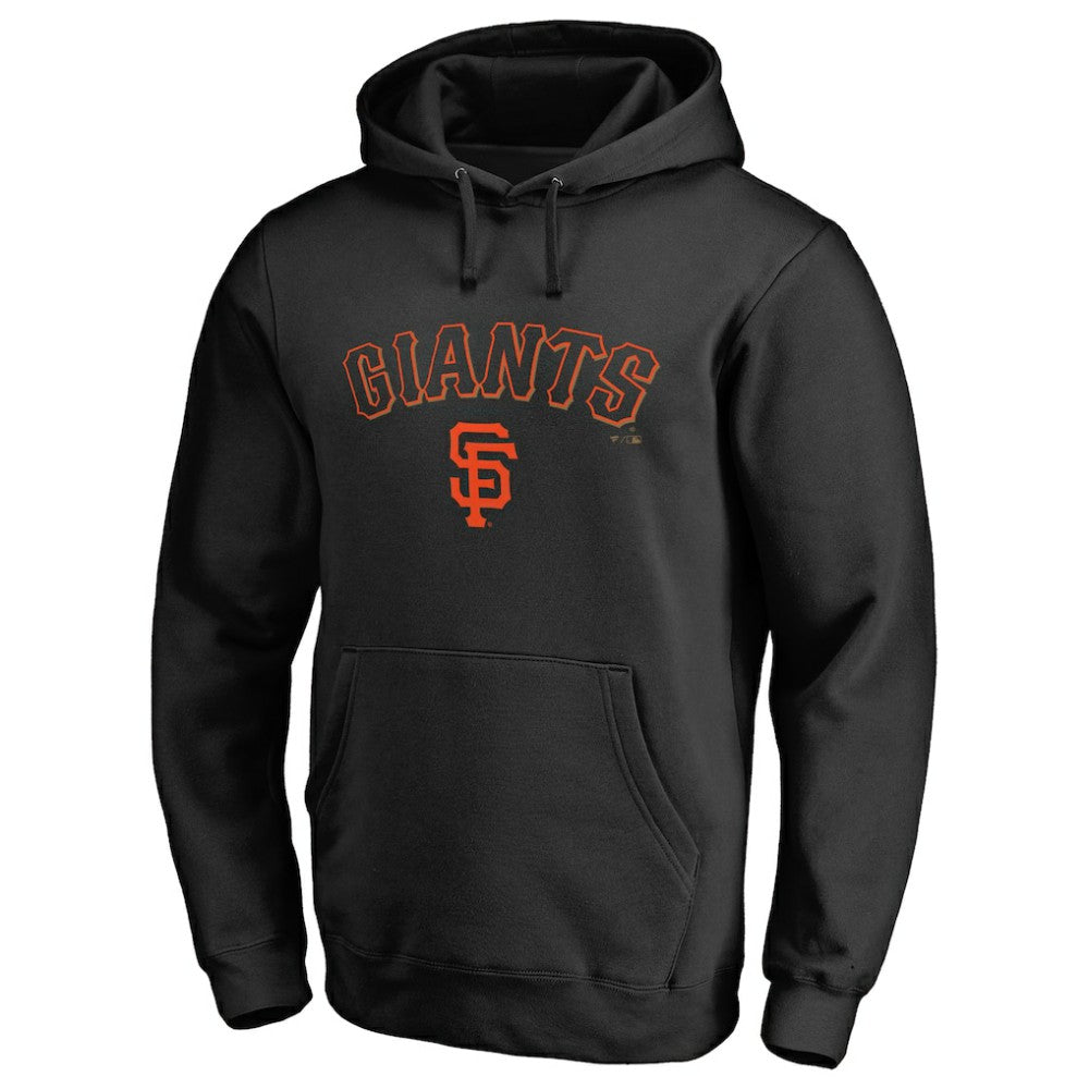 San Francisco Giants Team Lockup Fitted Pullover Hoodie Black