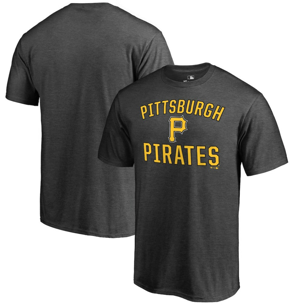 Pittsburgh Pirates Core Basics Victory Arch T-Shirt Heathered Gray