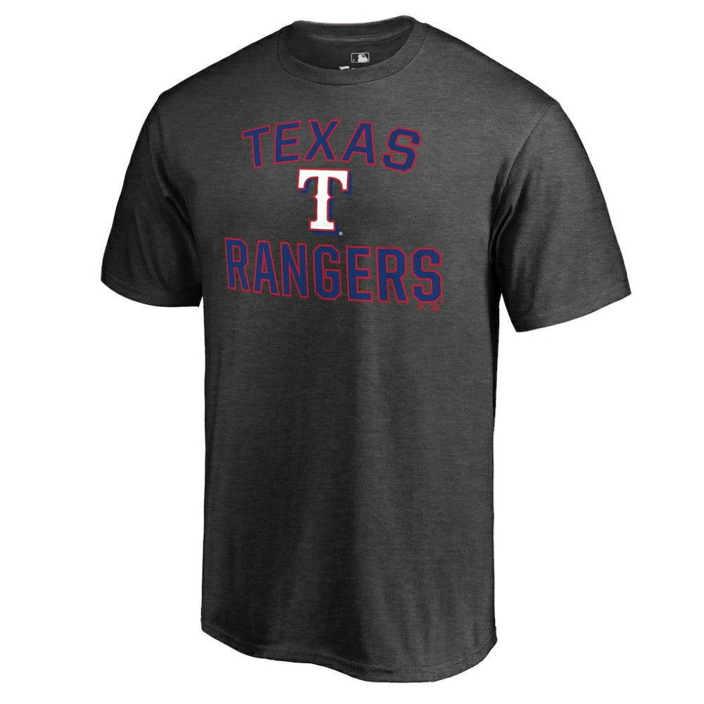 Texas Rangers Core Basics Victory Arch T-Shirt Heathered Gray