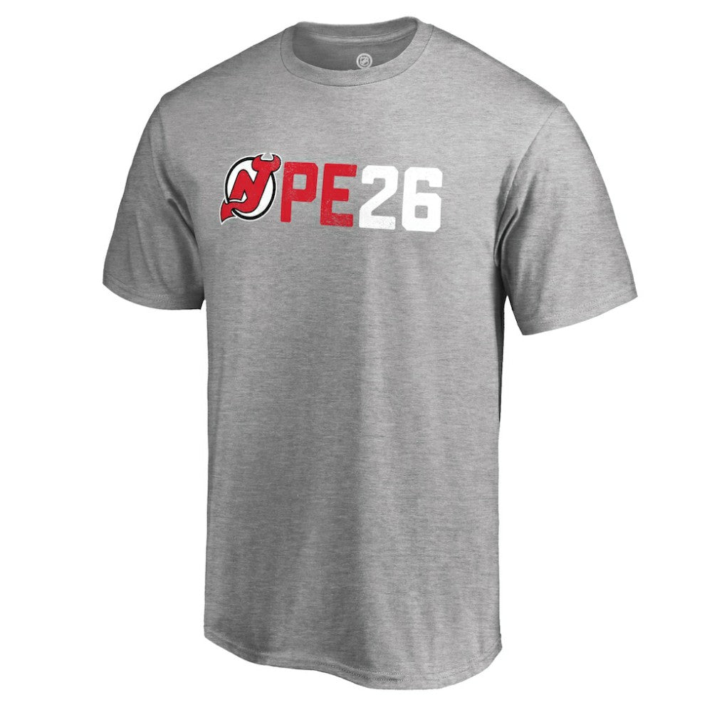 Patrik Elias New Jersey Devils PE26 T-Shirt Heather Gray