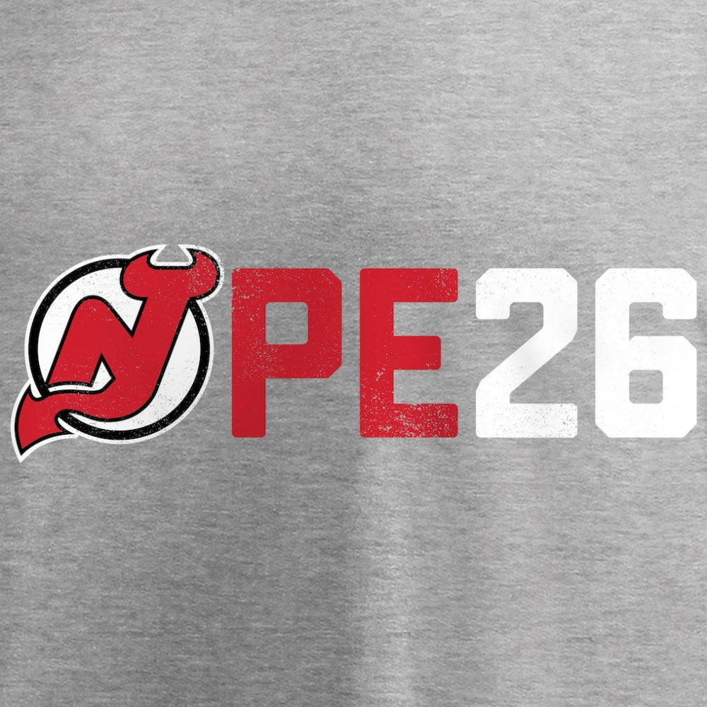 Patrik Elias New Jersey Devils PE26 T-Shirt Heather Gray