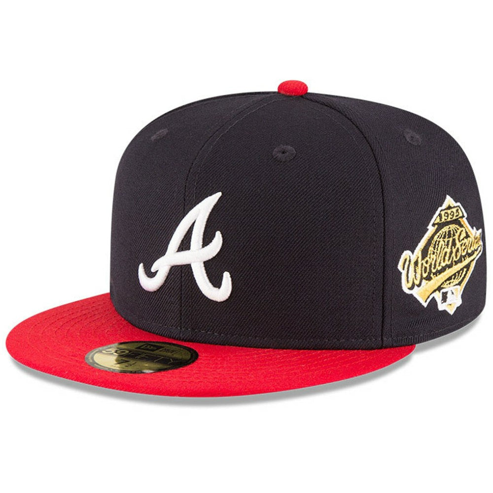 Atlanta Braves 1995 World Series Wool 59FIFTY Fitted Hat Navy | New Era