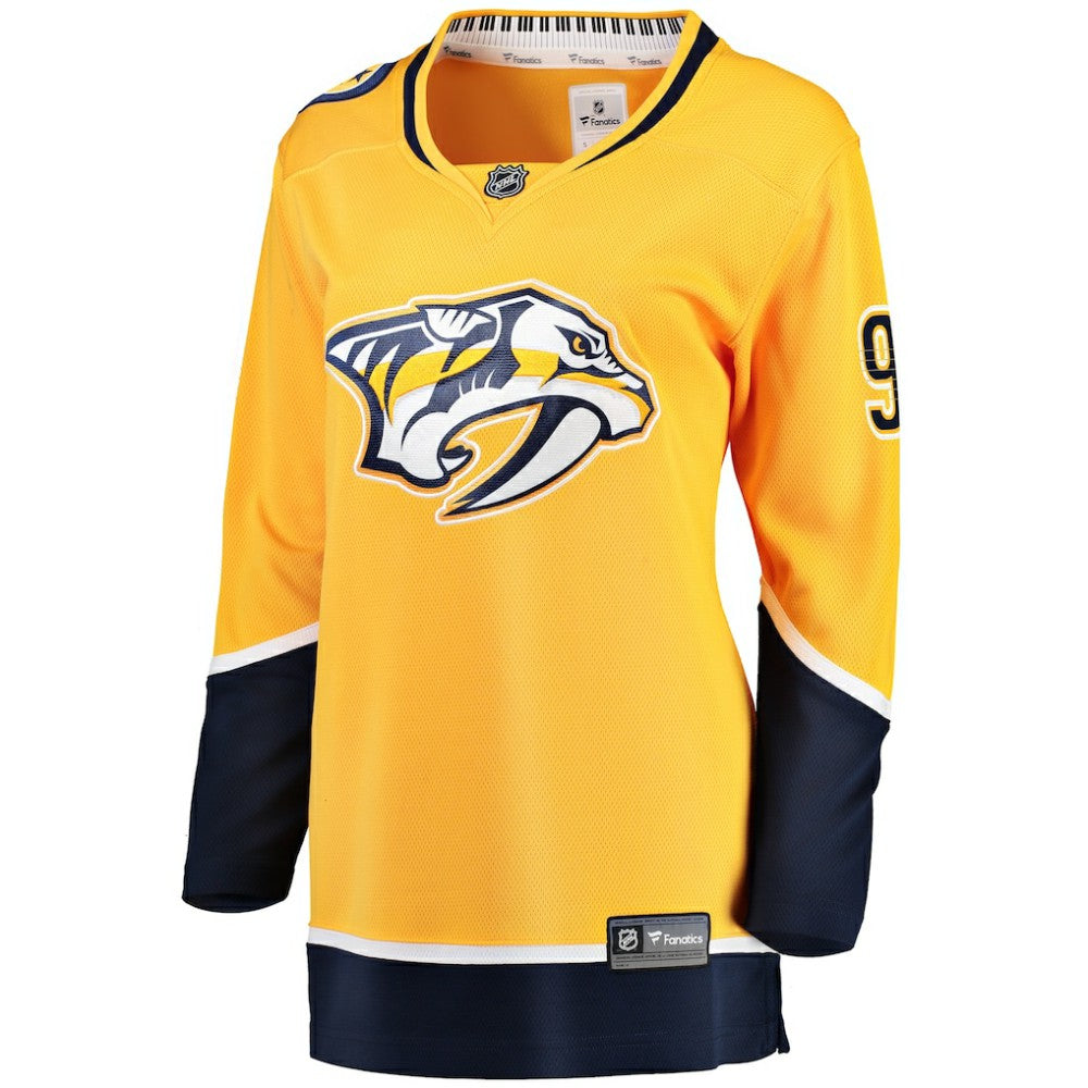 Filip Forsberg Nashville Predators Fanatics Women's Breakaway Player Jersey Gold