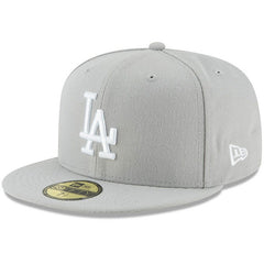 Los Angeles Dodgers Fashion Color Basic 59FIFTY Fitted Hat Gray | New Era