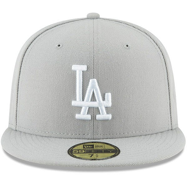 Los Angeles Dodgers Fashion Color Basic 59FIFTY Fitted Hat Gray | New Era