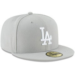 Los Angeles Dodgers Fashion Color Basic 59FIFTY Fitted Hat Gray | New Era