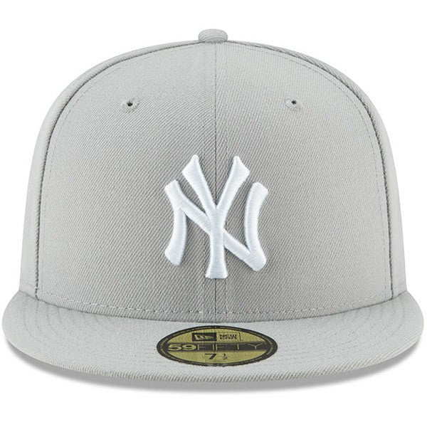 New York Yankees Fashion Color Basic 59FIFTY Fitted Hat Gray | New Era