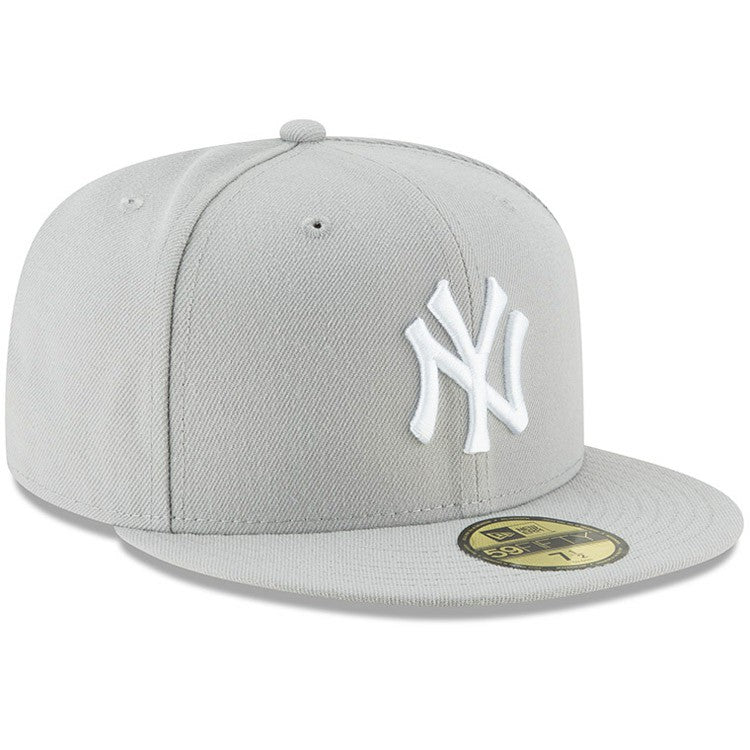 New York Yankees Fashion Color Basic 59FIFTY Fitted Hat Gray | New Era