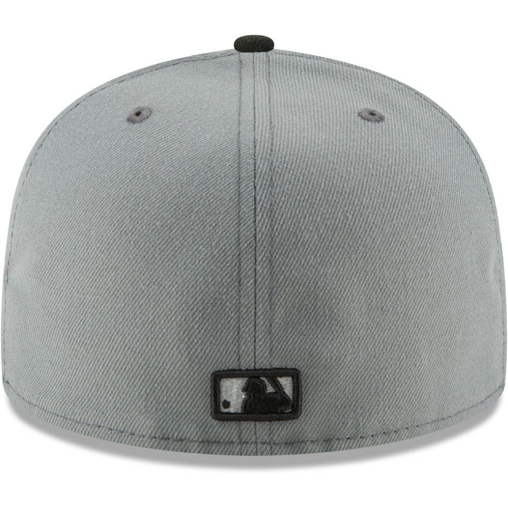 Atlanta Braves Two-Tone 59FIFTY Fitted Hat Gray/Black | New Era