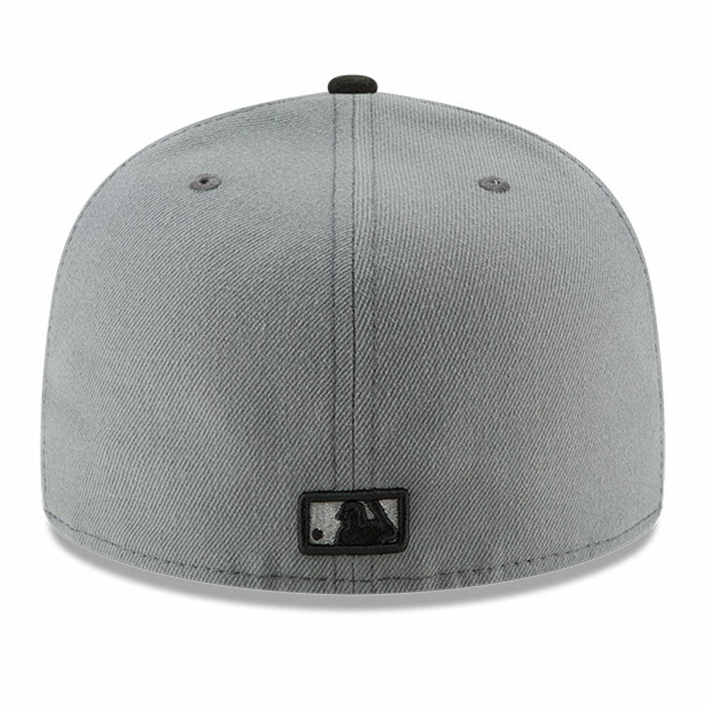 Los Angeles Dodgers Two-Tone 59FIFTY Fitted Hat Gray/Black | New Era