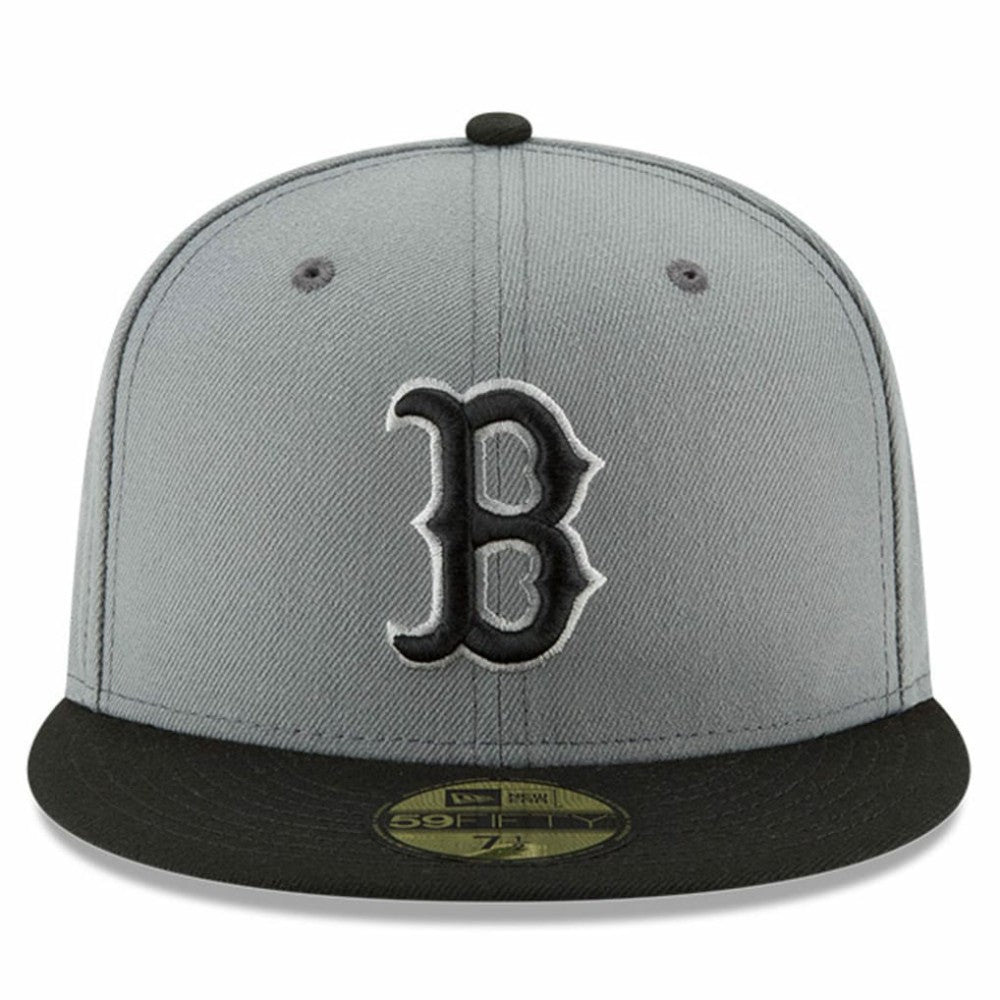 Boston Red Sox Two-Tone 59FIFTY Fitted Hat Gray/Black | New Era