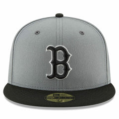 Boston Red Sox Two-Tone 59FIFTY Fitted Hat Gray/Black | New Era