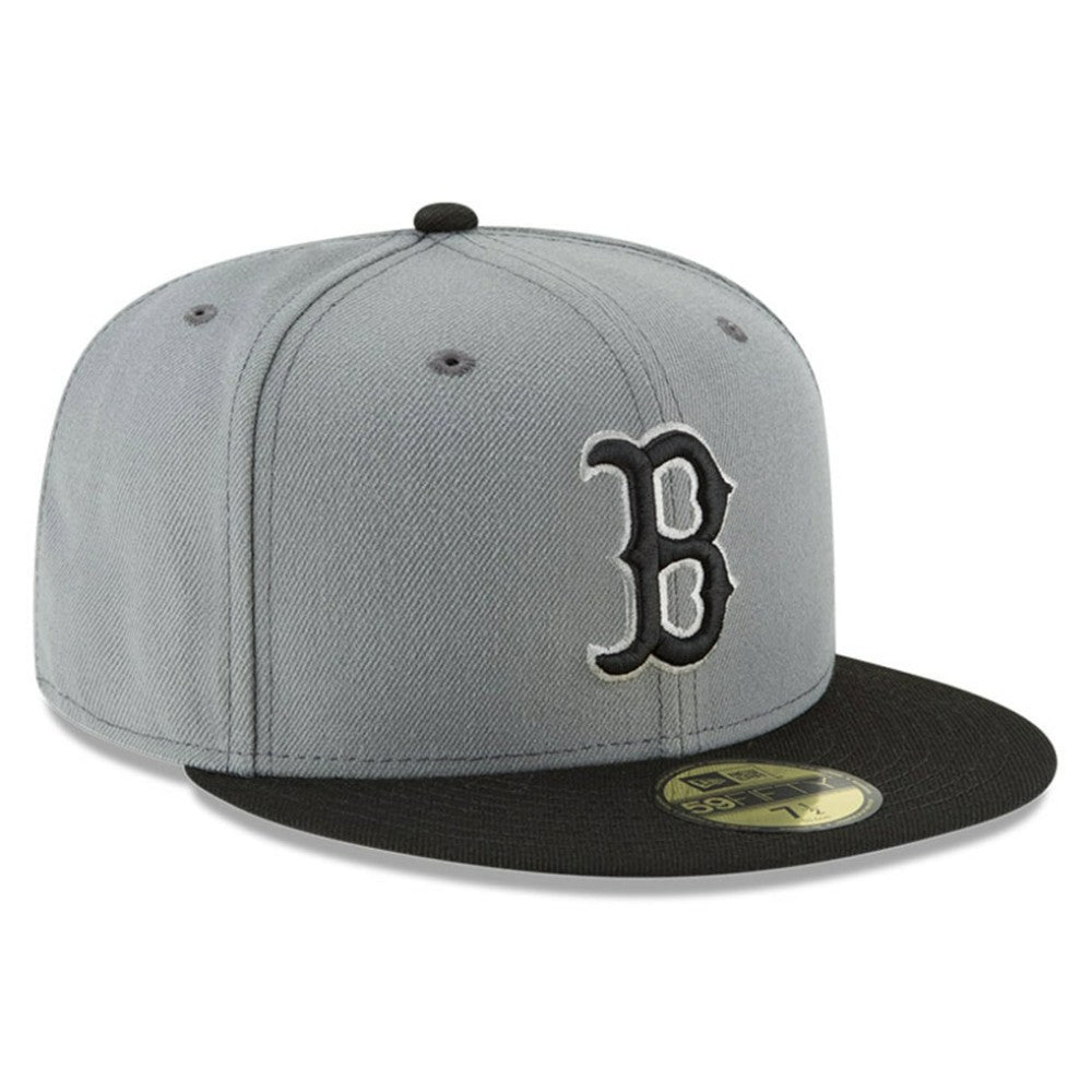 Boston Red Sox Two-Tone 59FIFTY Fitted Hat Gray/Black | New Era