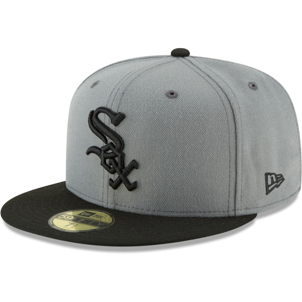 Chicago White Sox Two-Tone 59FIFTY Fitted Hat Gray/Black | New Era