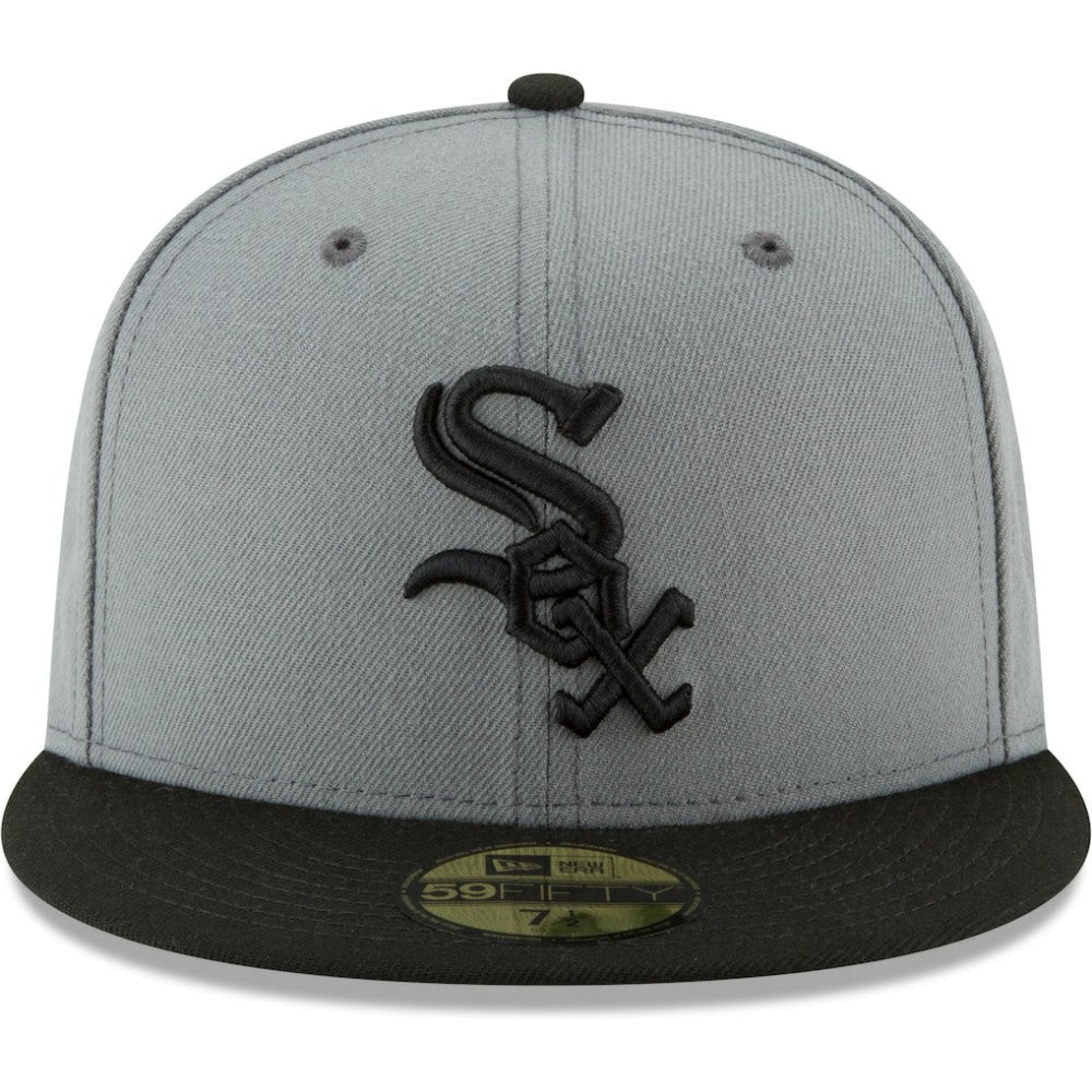 Chicago White Sox Two-Tone 59FIFTY Fitted Hat Gray/Black | New Era