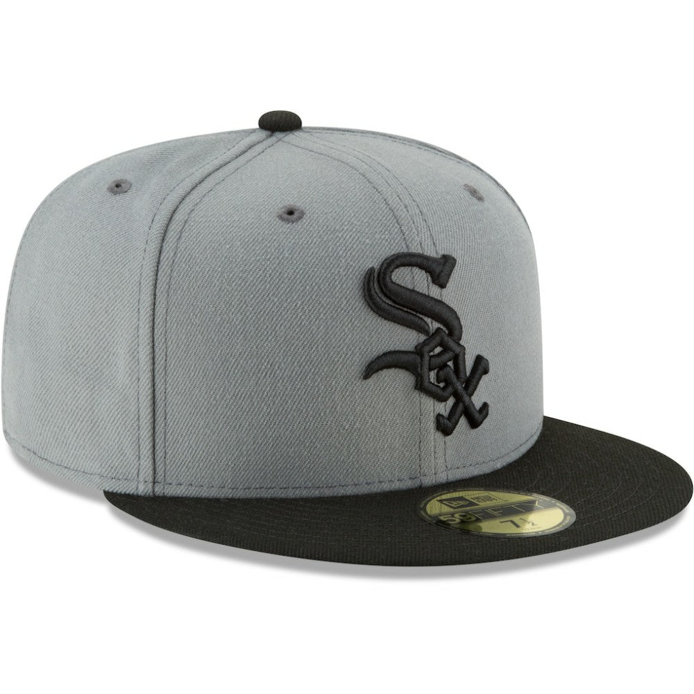 Chicago White Sox Two-Tone 59FIFTY Fitted Hat Gray/Black | New Era