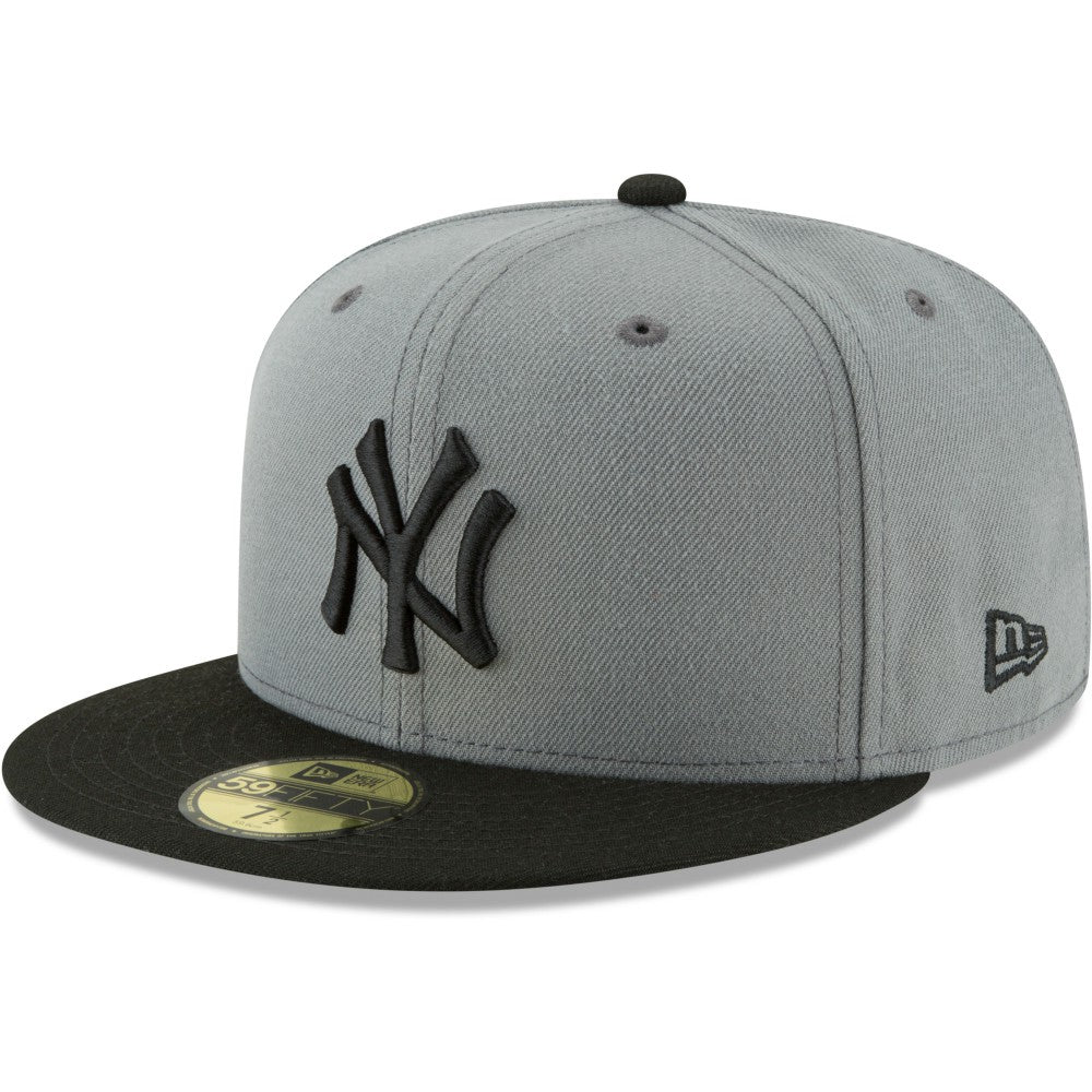 New York Yankees Two-Tone 59FIFTY Fitted Hat Gray/Black | New Era