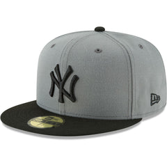 New York Yankees Two-Tone 59FIFTY Fitted Hat Gray/Black | New Era