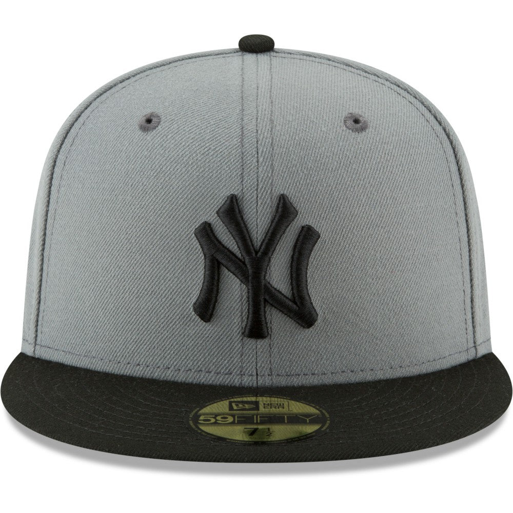 New York Yankees Two-Tone 59FIFTY Fitted Hat Gray/Black | New Era