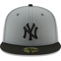 New York Yankees Two-Tone 59FIFTY Fitted Hat Gray/Black | New Era
