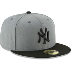 New York Yankees Two-Tone 59FIFTY Fitted Hat Gray/Black | New Era